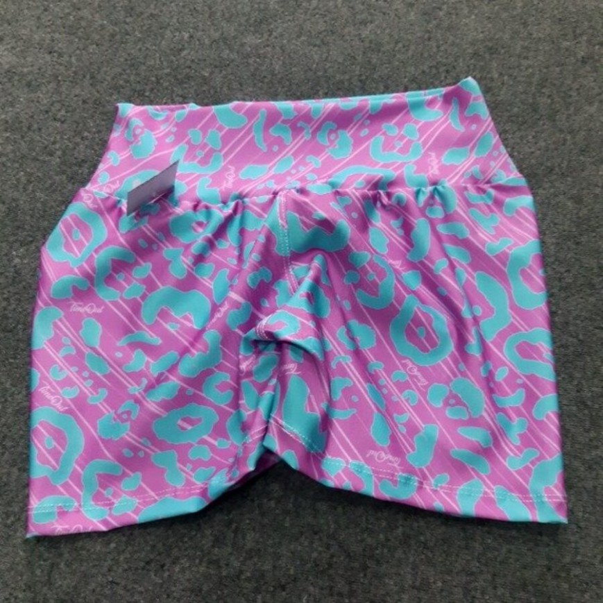 SHORT ROSA MANCHADO VERDE