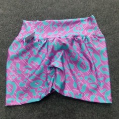 SHORT ROSA MANCHADO VERDE