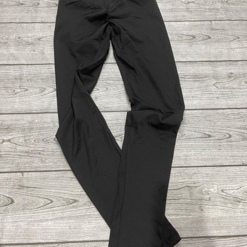 CALZA NEGRA CON FRUNCE