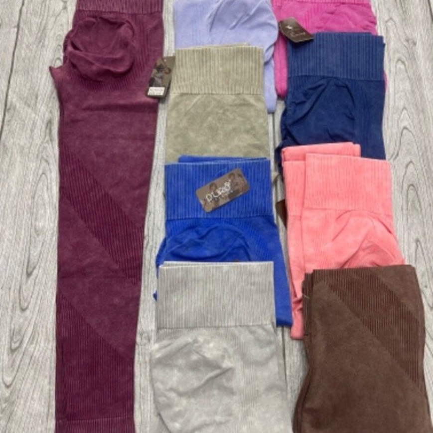 CALZA SEAMLESS PRELAVADA CON RAYAS CINTURA