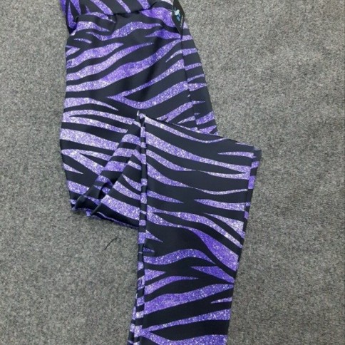 CALZA GLITTER CEBRA TIME