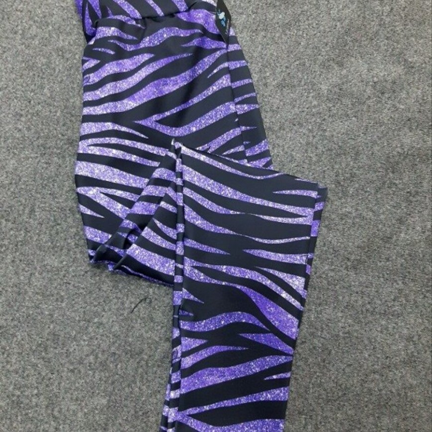 CALZA GLITTER CEBRA TIME