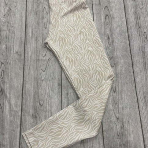 CALZA CLARITA CEBRA BLANCA BEIGE