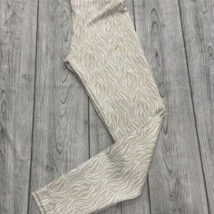 CALZA CLARITA CEBRA BLANCA BEIGE