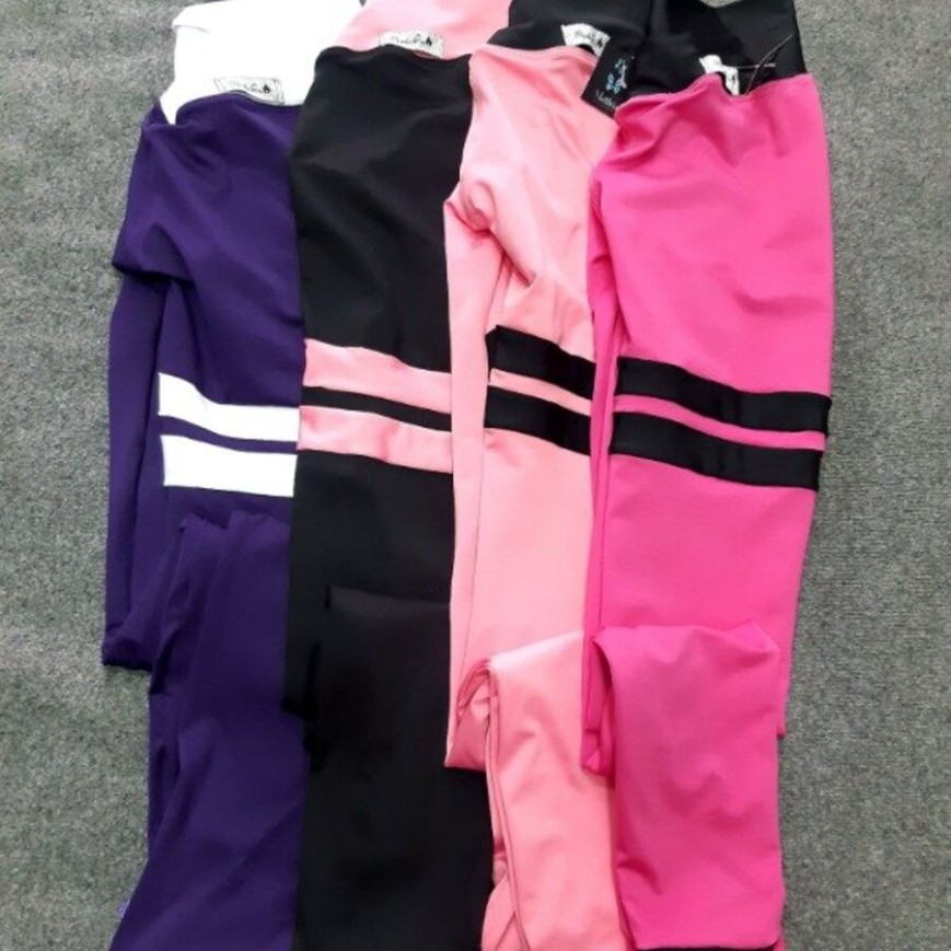 CALZA COMBINADA CINTURA V RAYAS