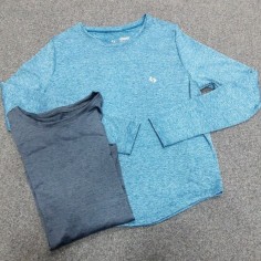 REMERA MANGA LARGA JASPEADA