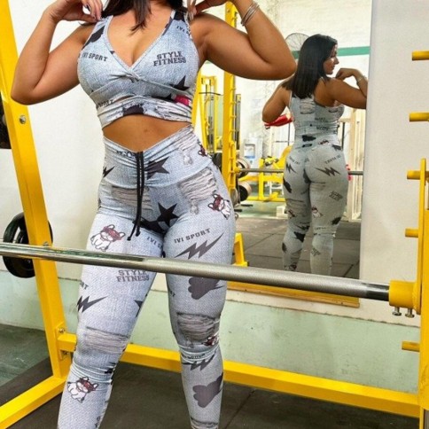 CALZA FAKE JEANS PERRITOS