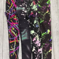 CALZA NEGRA CON PINTURA SEAMLESS