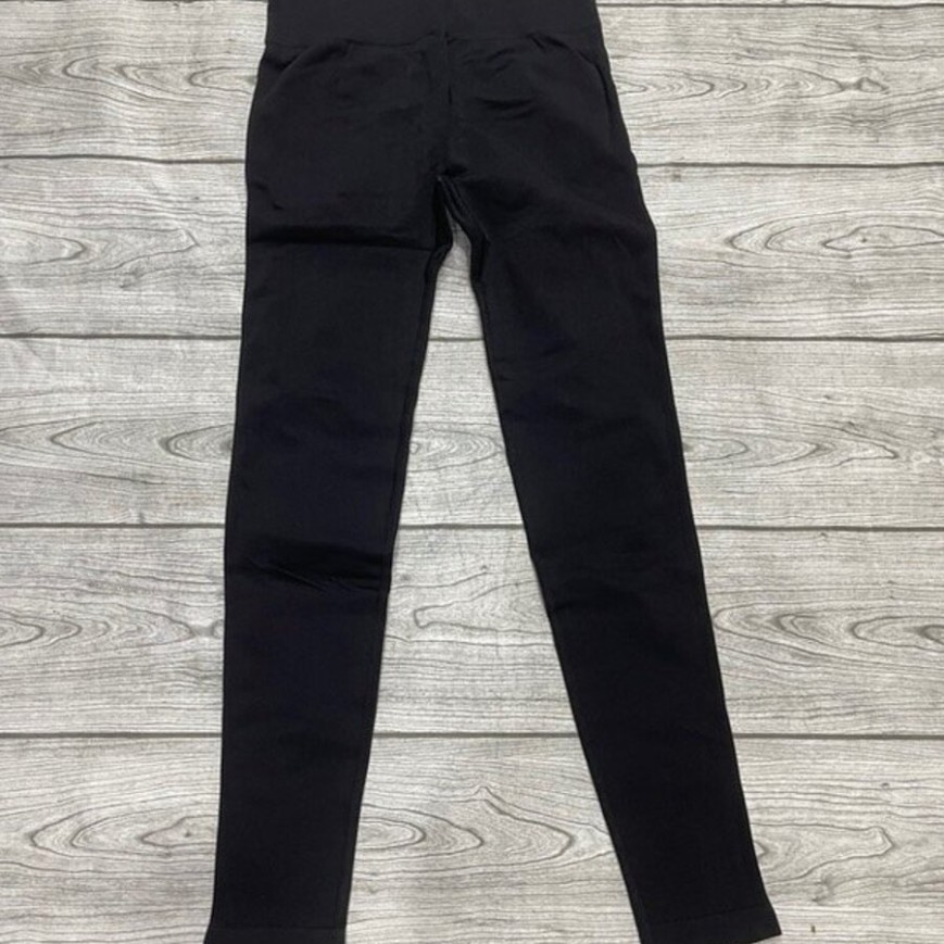 CALZA SEAMLESS NEGRA BASICA