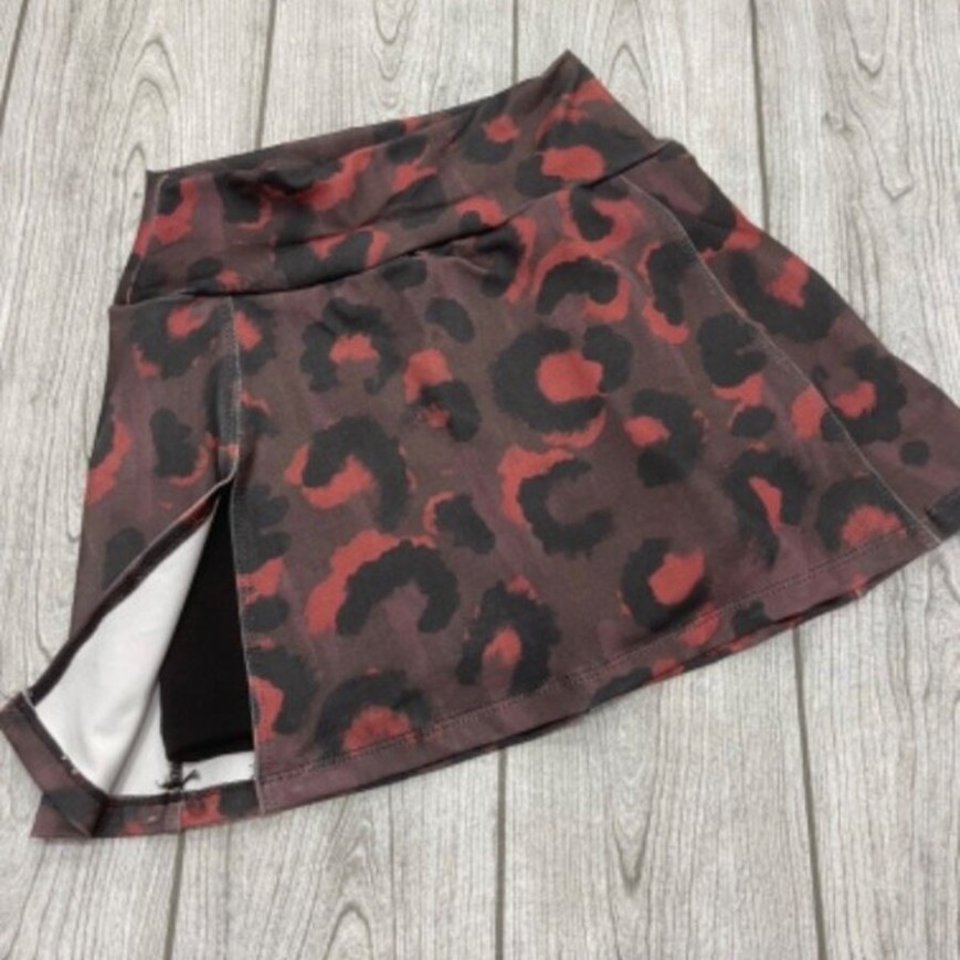 POLLERA MILITAR ROJO Y NEGRO