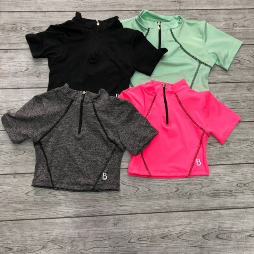 CROP CON COSTURA MEDIO CIERRE