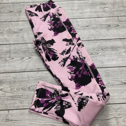 CALZA ROSA CON NEGRO Y UVA