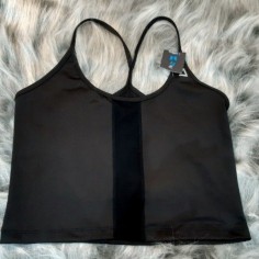 REMERA TIRAS CORTA AERO TUL EN EL MEDIO