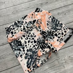 SHORT CORAL PRIN GRIS