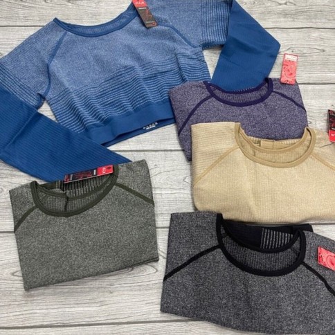 CROP SEAMLESS RAYAS DEGRADE