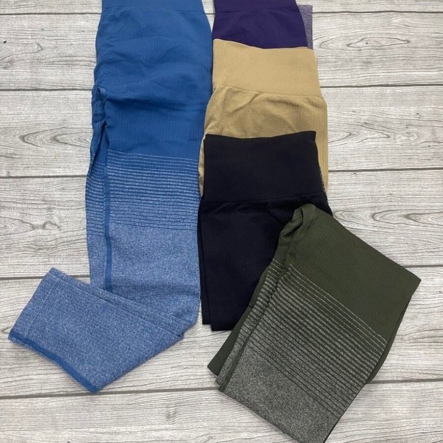 CALZA SEAMLESS CONJ DEGRADE RAYAS