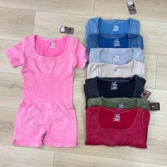 CATSUIT PRELAVADO CUELLO REDONDO