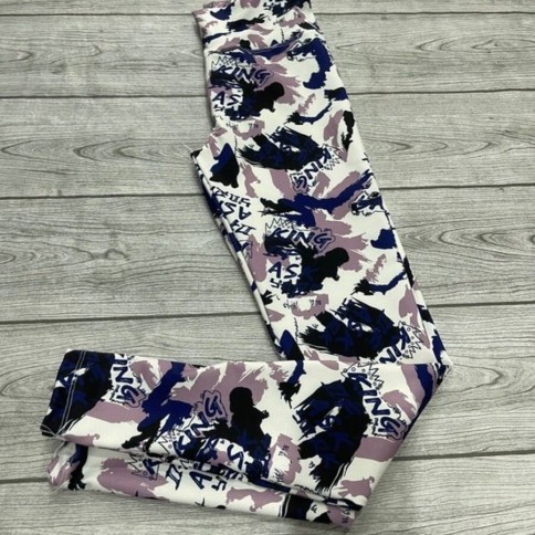 CALZA BLANCA AZUL ROSA