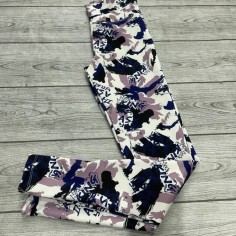 CALZA BLANCA AZUL ROSA