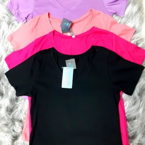 REMERA ALGODON AERO EN V