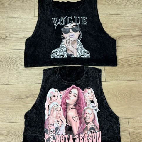 MUSCULOSA CROP BATIK