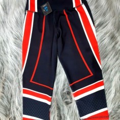 PESCADORA NEWOD NEGRA LINEAS ROJAS