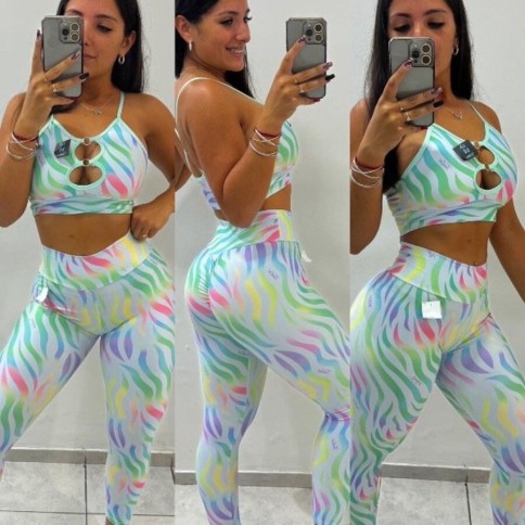 CALZA CEBRA VERDE TIME