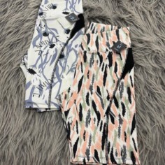 CICLISTA CINTURA EN V ESTAMPADA ZUTIMA