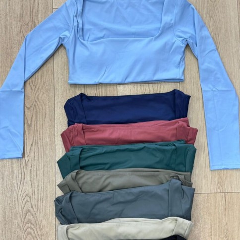 CROP MANGAS LARGAS PREMIUM