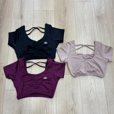 CROP FRUNCE CRUZADO ATRAS