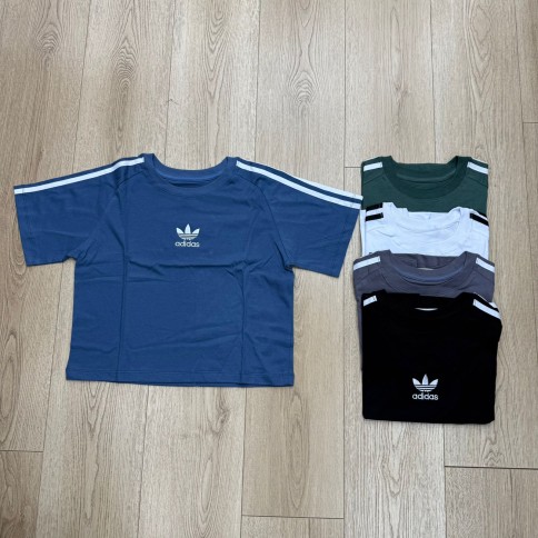 REMERA CROP RAYAS ADIDAS