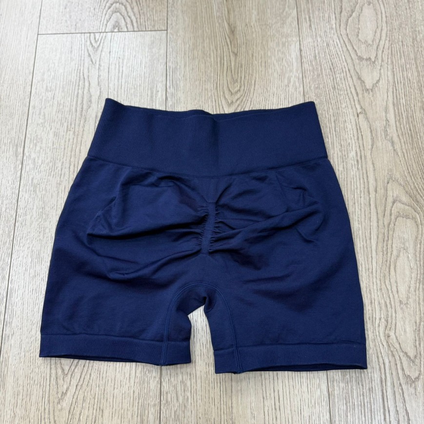SHORT FRUNCE AZUL