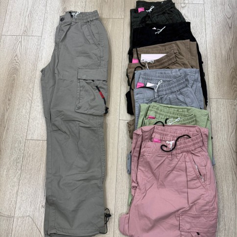 PANTALON GABARDINA CARGO