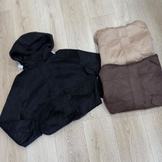 CAMPERA BOMBER GAMUZA C CAPUCHA