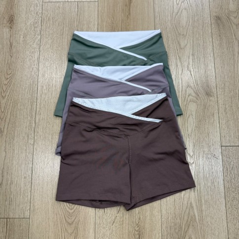 SHORT CINTURA CRUZADA BLANCA