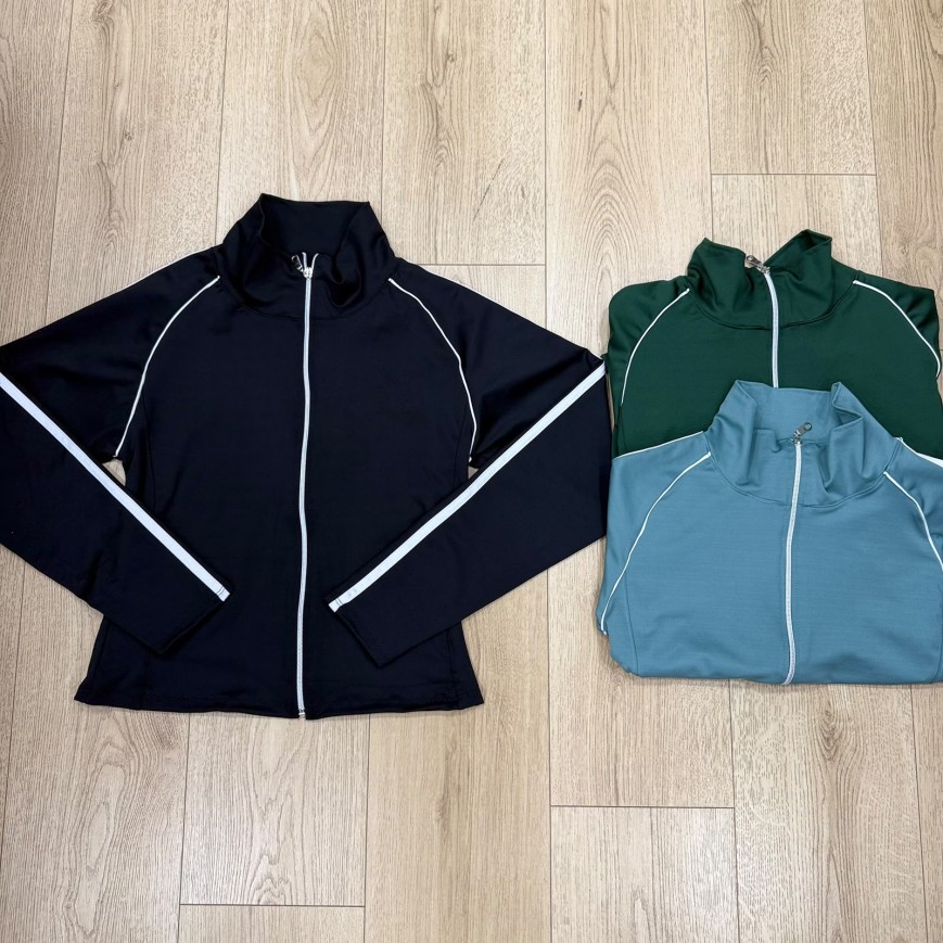 CAMPERA DE CONJ LYCRA CON RAYA