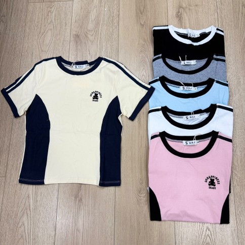 REMERA OSITO RAYA MANGAS