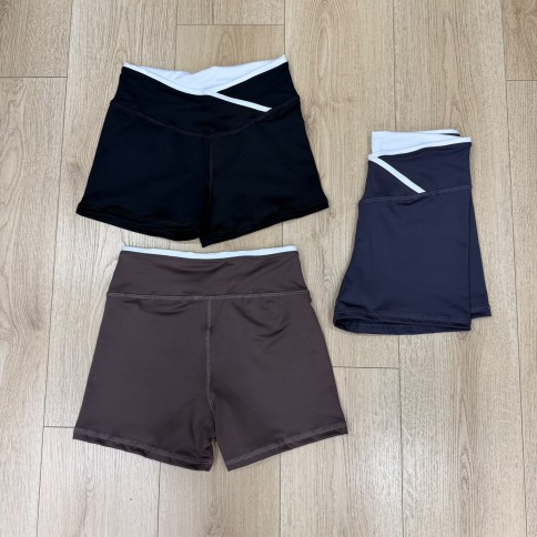 SHORT CINTURA CRUZADA BLANCA