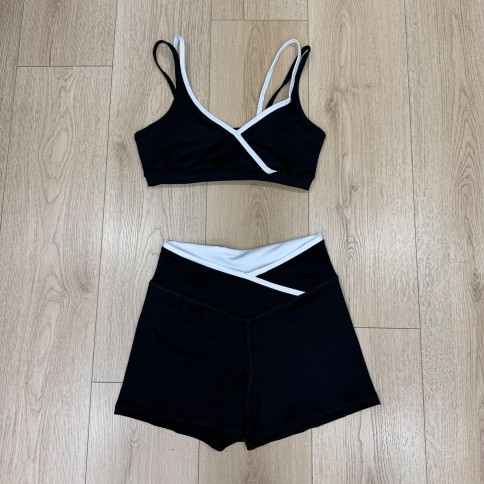 SHORT CINTURA CRUZADA BLANCA
